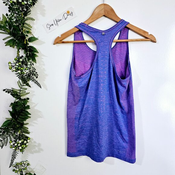 Nike Dri-Fit Womens Racerback Tank Top Purple & Blue Size‎ S ~TT144.3 - Picture 4 of 4